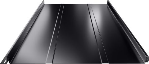 Кликфальц TERRANO Pladur Wrinkle Mat 30/525 Zn-Mg 130 г/м² Черный RAL 9005