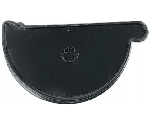  Заглушка левая для желоба GALECO PVC130 Черно-серый RAL 7021