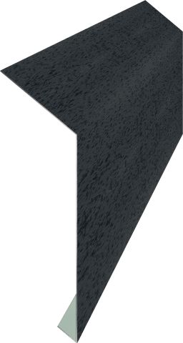  Планка корнизная Pladur Relief IceCrystall Черный RAL 9005