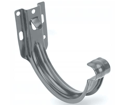  Кронштейн металлический короткий для желоба GALECO PVC130 Черно-серый RAL 7021